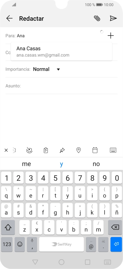 Pulsa el contacto deseado. Pulsa el contacto deseado.