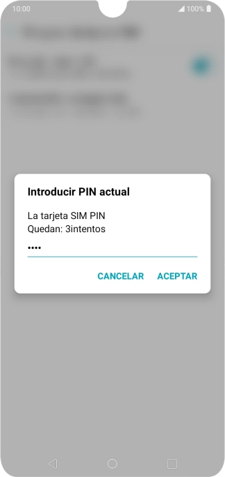 Introduce tu código PIN y pulsa ACEPTAR. Introduce tu código PIN y pulsa ACEPTAR.