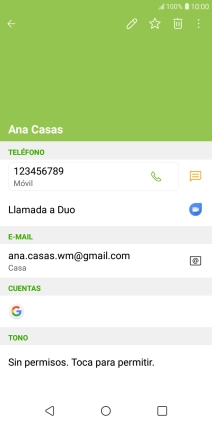 Pulsa el número de teléfono. Pulsa el número de teléfono.