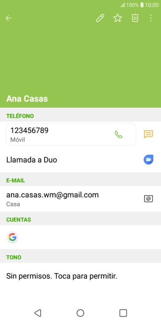 Pulsa el número de teléfono. Pulsa el número de teléfono.