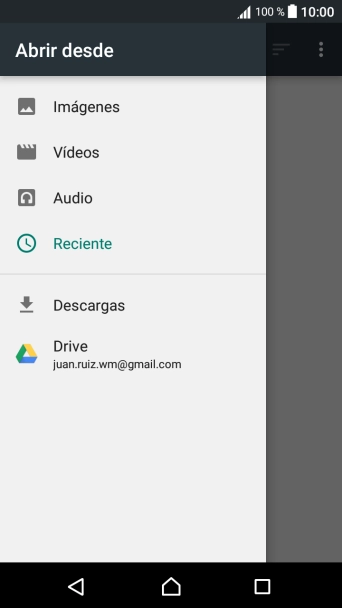 Pulsa una categoría y desplázate a la carpeta deseada. Pulsa una categoría y desplázate a la carpeta deseada.