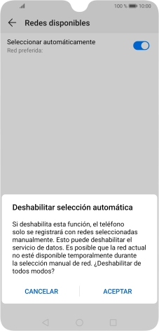 Pulsa ACEPTAR y espera mientras el teléfono está buscando redes. Pulsa ACEPTAR y espera mientras el teléfono está buscando redes.