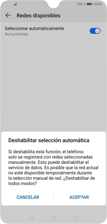 Pulsa ACEPTAR y espera mientras el teléfono está buscando redes. Pulsa ACEPTAR y espera mientras el teléfono está buscando redes.