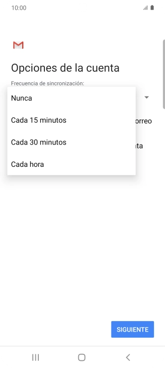 Pulsa el ajuste deseado. Pulsa el ajuste deseado.