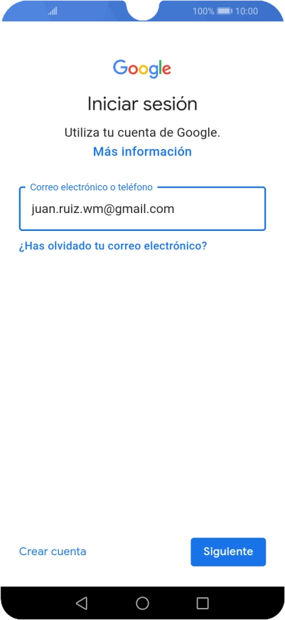 Pulsa Siguiente.