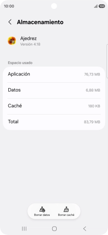 Pulsa Borrar caché. Pulsa Borrar caché.