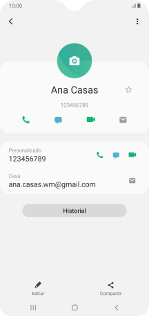 Pulsa el icono de realizar llamadas. Pulsa el icono de realizar llamadas.