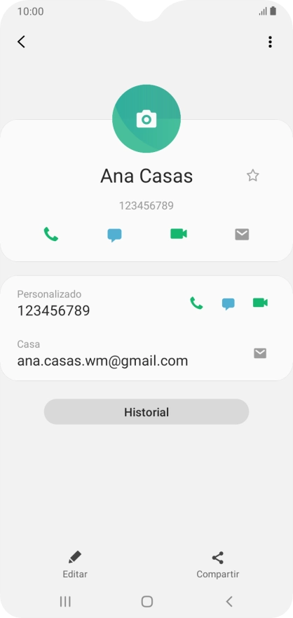 Pulsa el icono de realizar llamadas. Pulsa el icono de realizar llamadas.