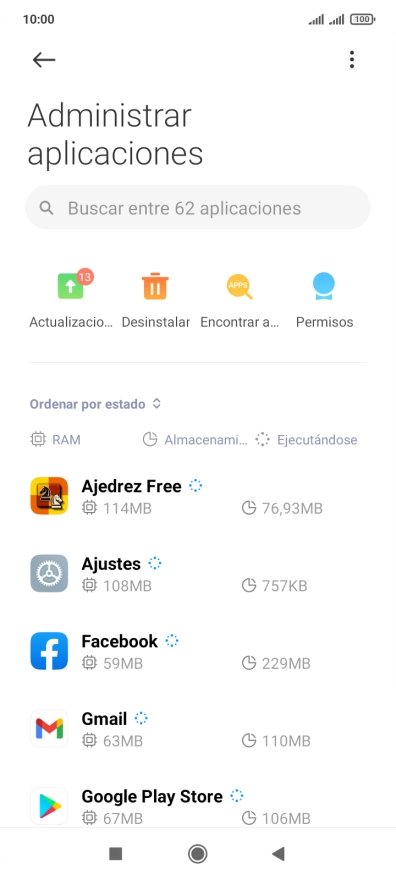 Pulsa la app deseada. Pulsa la app deseada.