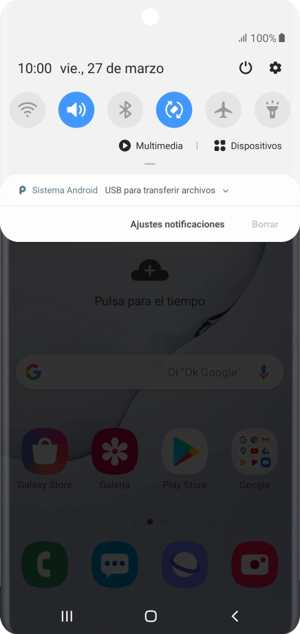 Pulsa Sistema Android. Pulsa Sistema Android.