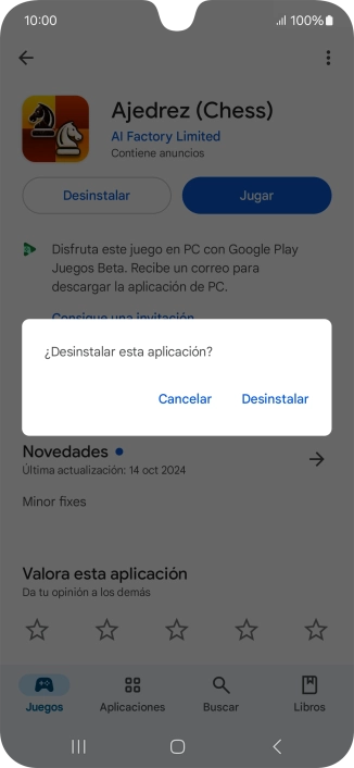 Pulsa Desinstalar. Pulsa Desinstalar.
