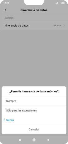 Pulsa el ajuste deseado para activar o desactivar la función. Pulsa el ajuste deseado para activar o desactivar la función.