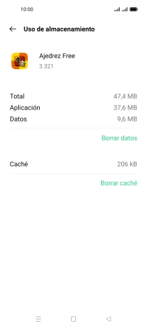 Pulsa Borrar caché. Pulsa Borrar caché.