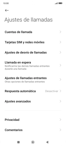 Pulsa Ajustes de desvío de llamadas.
