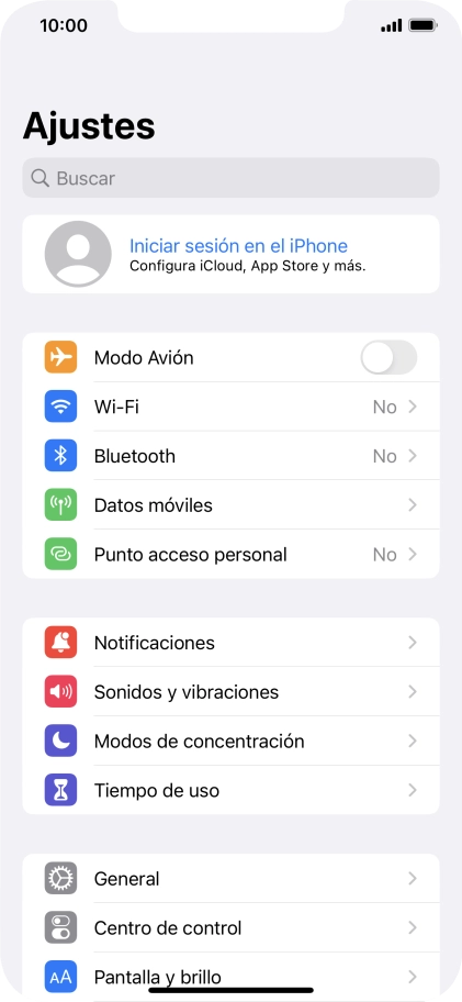 Pulsa Iniciar sesión en el iPhone. Pulsa Iniciar sesión en el iPhone.