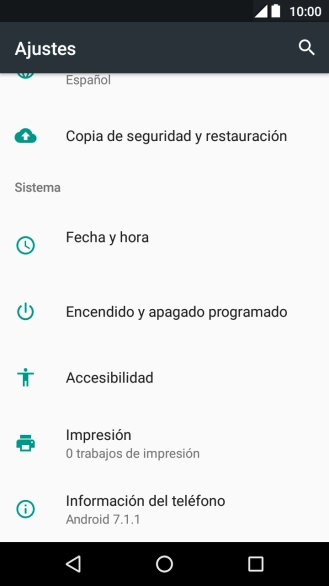 Pulsa Fecha y hora.
