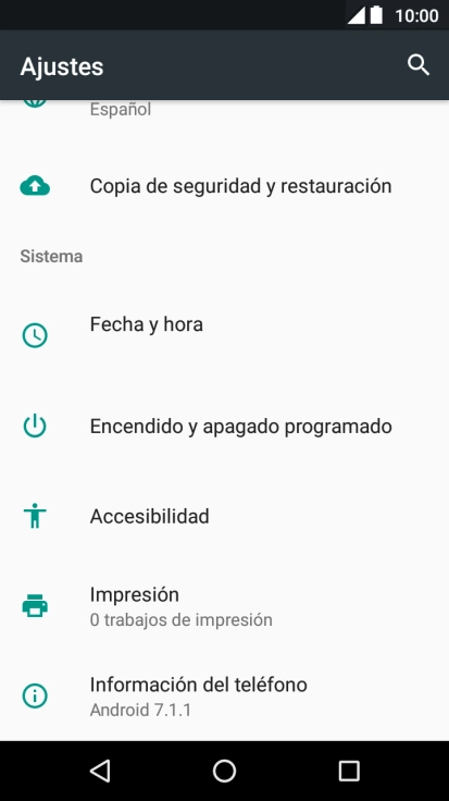 Pulsa Fecha y hora.