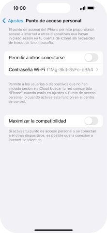Pulsa Contraseña Wi-Fi e introduce una contraseña. Pulsa Contraseña Wi-Fi e introduce una contraseña.