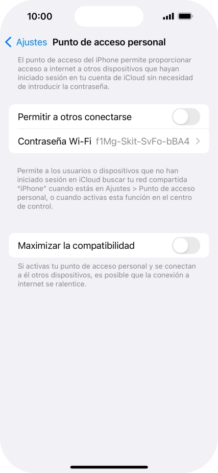 Pulsa Contraseña Wi-Fi e introduce una contraseña. Pulsa Contraseña Wi-Fi e introduce una contraseña.