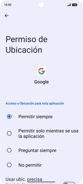 Pulsa el ajuste deseado. Pulsa el ajuste deseado.