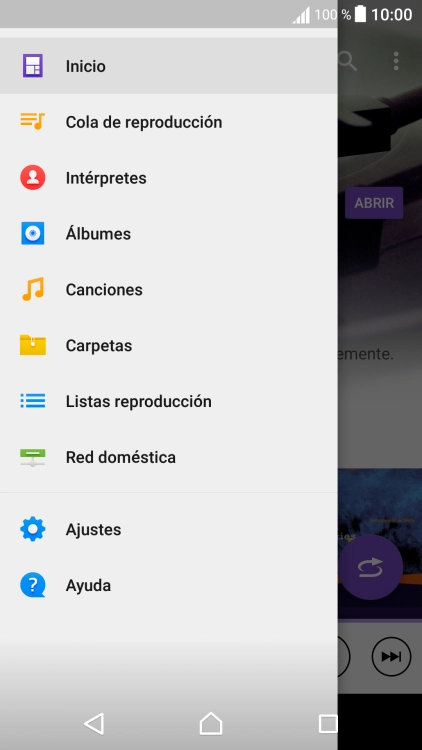 Pulsa una categoría y desplázate al archivo de música deseado. Pulsa una categoría y desplázate al archivo de música deseado.
