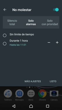Pulsa LISTO para activar el modo silencioso. Pulsa LISTO para activar el modo silencioso.