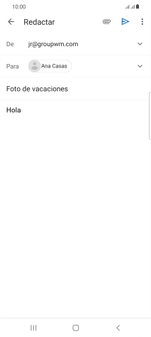 Pulsa el icono de anexos. Pulsa el icono de anexos.