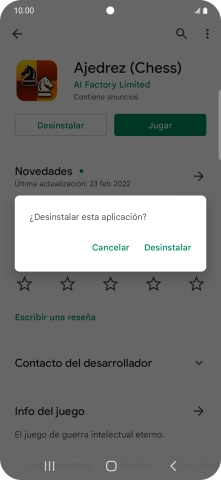 Pulsa Desinstalar. Pulsa Desinstalar.