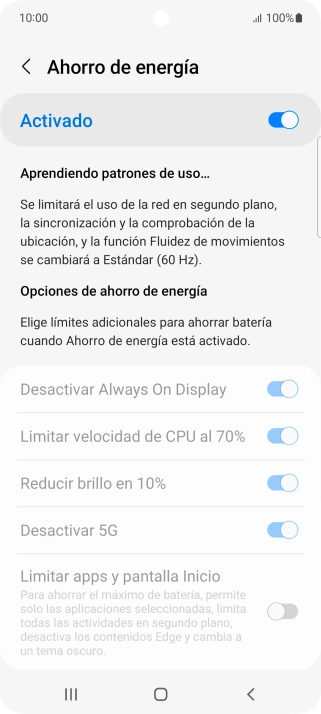 Pulsa la tecla de inicio para terminar y regresar a la pantalla de inicio. Pulsa la tecla de inicio para terminar y regresar a la pantalla de inicio.