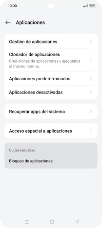 Pulsa Gestión de aplicaciones. Pulsa Gestión de aplicaciones.