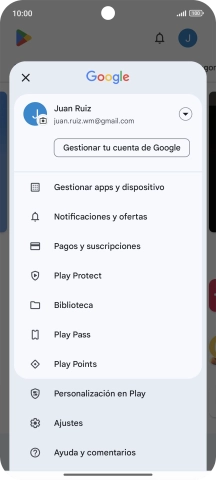 Pulsa Gestionar apps y dispositivo. Pulsa Gestionar apps y dispositivo.