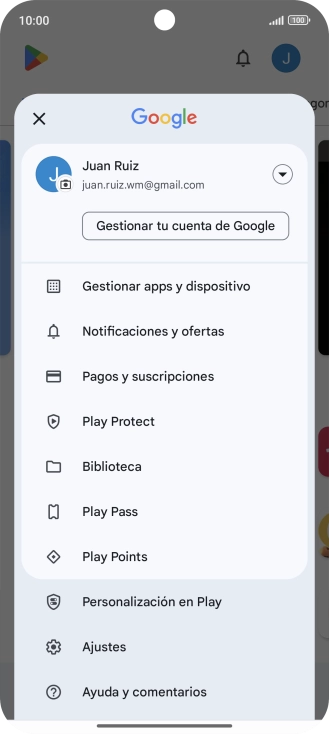 Pulsa Gestionar apps y dispositivo. Pulsa Gestionar apps y dispositivo.