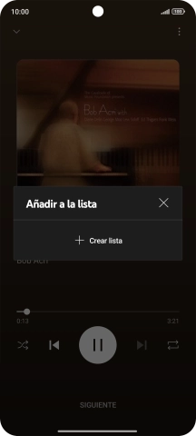 Pulsa Crear lista. Pulsa Crear lista.