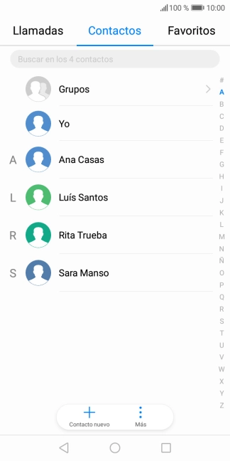 Pulsa Contacto nuevo.