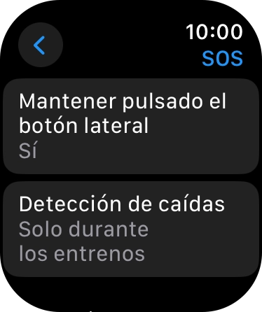 Pulsa Mantener pulsado el botón lateral. Pulsa Mantener pulsado el botón lateral.