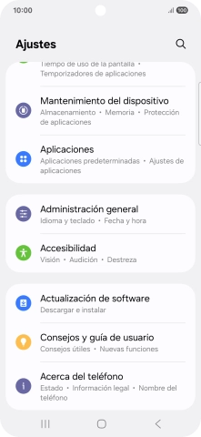 Pulsa Administración general.