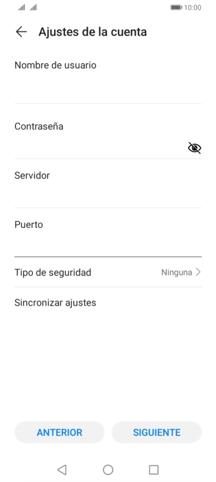 Pulsa Tipo de seguridad. Pulsa Tipo de seguridad.