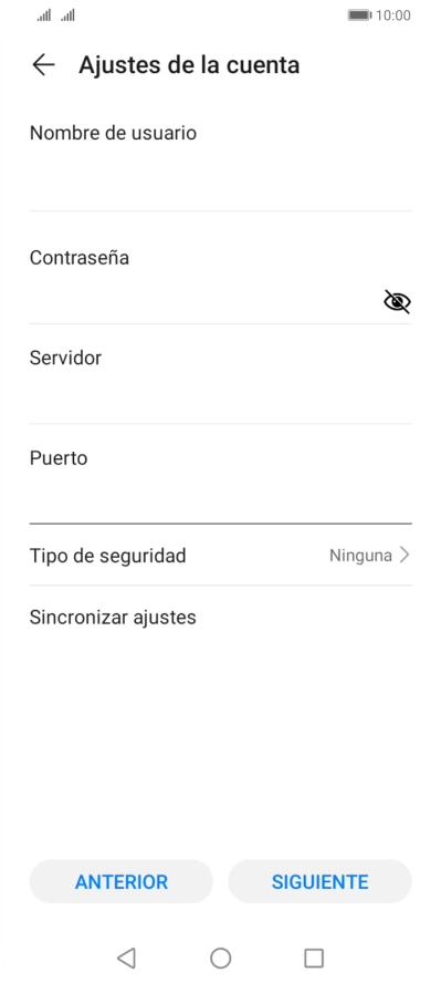 Pulsa Tipo de seguridad. Pulsa Tipo de seguridad.