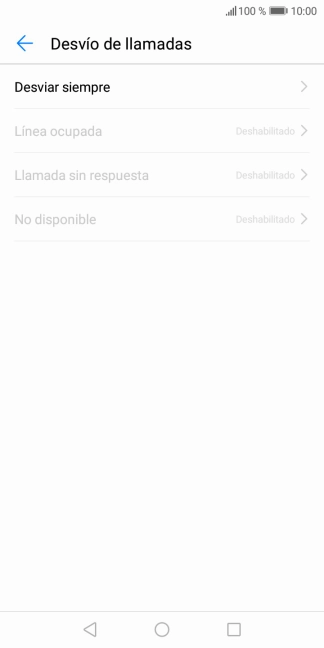 Pulsa el tipo de desvío deseado. Pulsa el tipo de desvío deseado.