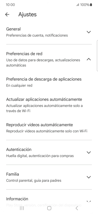 Pulsa Actualizar aplicaciones automáticamente. Pulsa Actualizar aplicaciones automáticamente.