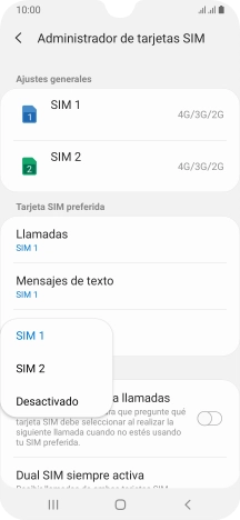 Pulsa el ajuste deseado. Pulsa el ajuste deseado.