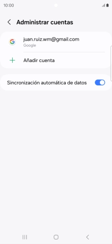 Pulsa Añadir cuenta.