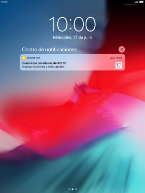 Pulsa la notificación deseada y sigue las indicaciones de la pantalla para utilizar la función seleccionada. Pulsa la notificación deseada y sigue las indicaciones de la pantalla para utilizar la función seleccionada.