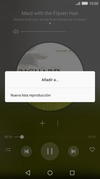 Pulsa Nueva lista reproducción.