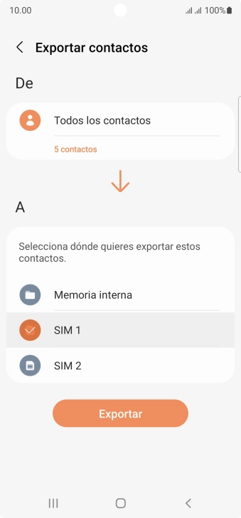Pulsa Exportar. Pulsa Exportar.