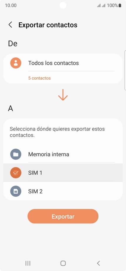 Pulsa Exportar. Pulsa Exportar.