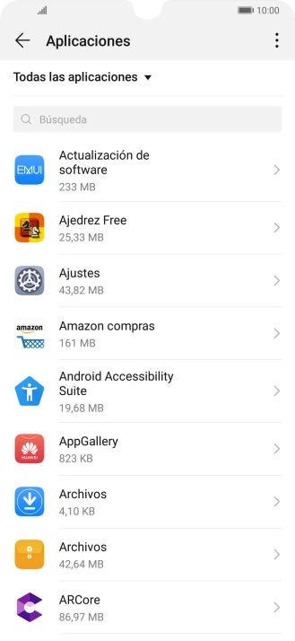 Pulsa la app deseada. Pulsa la app deseada.