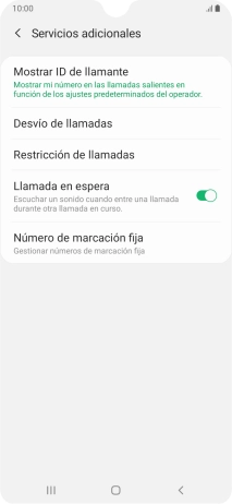 Pulsa Desvío de llamadas.