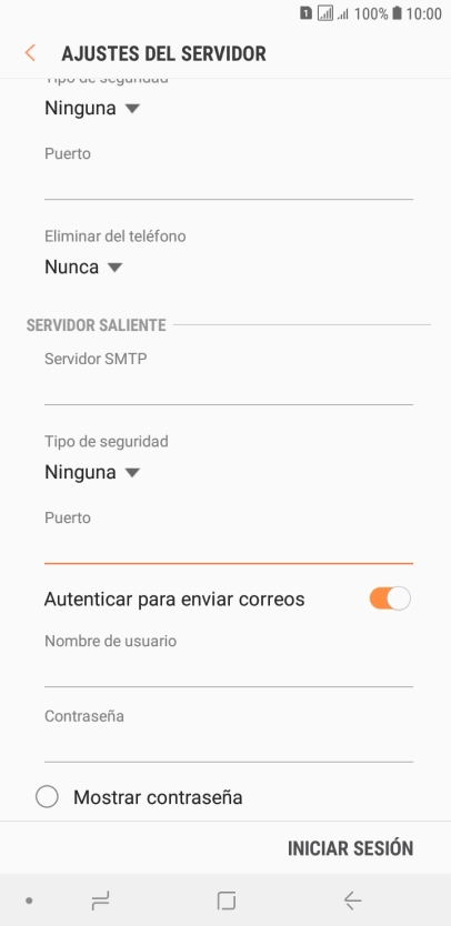 Pulsa el indicador junto a 