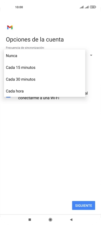 Pulsa el ajuste deseado. Pulsa el ajuste deseado.